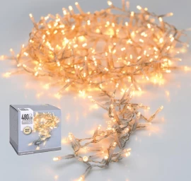 Kalėdų Eglutės žibintai šviesos Grandinė 480 Vadovaujama šiltai Balta Skaidri Viela