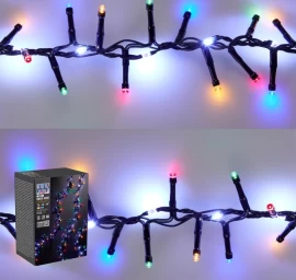 Kalėdų Eglutės žibintai šviesos Grandinė 710 Vadovaujama Balta