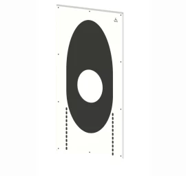 Kaminėlio sandarinimo guma D180-235 mm kampas 30-60° balta