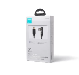 Kampinis iphone Lightning - Usb-c Greitojo įkrovimo Kabelis 20w 1,2 M Juodas