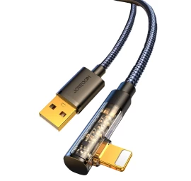 Kampinis iphone Lightning - Usb Laidas įkrovimui Ir Duomenų Perdavimui 2,4 A 1,2 M Juodas
