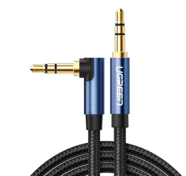 Kampinis Kabelis Aux 2x Mini Lizdas 3,5 Mm 1,5 M Mėlynos Spalvos