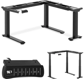 Kampinis Rašomojo Stalo Rėmas Su Elektriniu Aukščio Reguliavimu 60-125 Cm Right Angle