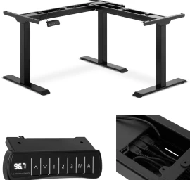 Kampinis Rašomojo Stalo Rėmas Su Elektriniu Aukščio Reguliavimu 69-118 Cm Right Angle