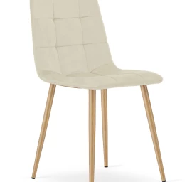 Kara Kėdė - šviesiai Smėlio Spalvos Aksomas / Medžio Spalvos Kojos X 1