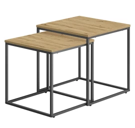 Kavos Staliukas Kvadratinis 2 Vnt. - Artisan / Kojos Juodos