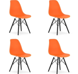 Kėdė Osaka Oranžinė / Kojos Juodos X 4