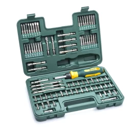 Keičiamų antgalių rinkinys (IMBUS, TORX, SPLINE)(80vnt)