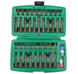 Keičiamų antgalių rinkinys (IMBUS, TORX,SPLINE) 41vnt. S2