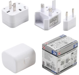Kelioniniai kištukiniai adapteriai | 3 vnt. (9798)