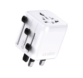 Kelioninis Adapteris Eu Uk Us Aus Lizdo Adapteris - Baltas