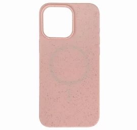 Kelių Spalvų wheat Bran Dėklas magsafe Dangtelis iphone 16 Pro - Rožinis