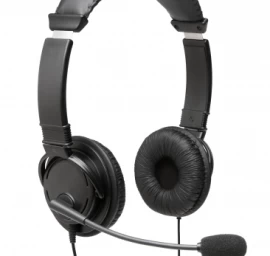 Kensington Classic Laidinės ausinės, USB-A, Juoda