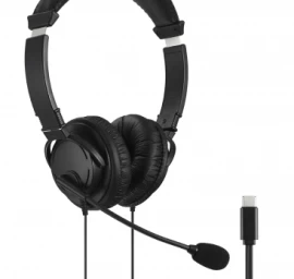 Kensington Classic Laidinės ausinės USB-C, Juoda
