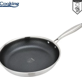 Keptuvė nerūdijančio plieno su keramikos danga 28x5.5cm HR-MRK-28T HEINNER