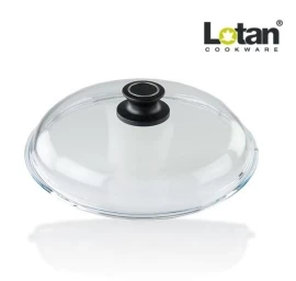 Keptuvės dangtis Lotan stiklinis apvalus 26 cm