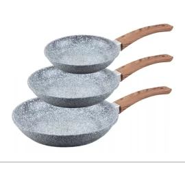Keptuvių rinkinys su keramikiniu marmuriniu sluoksniu 20/24/28 cm ZILNER ZL-7087