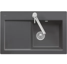 Keramikinė plautuvė Villeroy &amp; Boch Subway 45 Flat Grafito