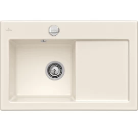 Keramikinė plautuvė Villeroy &amp; Boch Subway 45 Flat Kreminė blizgi