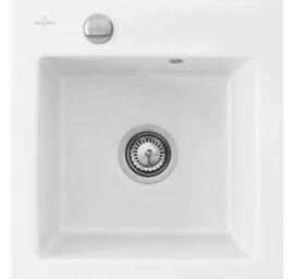 Keramikinė plautuvė Villeroy &amp; Boch Subway 45 XS Akmens balta, 678102RW