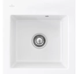 Keramikinė plautuvė Villeroy &amp; Boch Subway 45 XS Flat Akmens balta