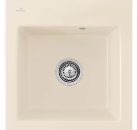 Keramikinė plautuvė Villeroy &amp; Boch Subway 45 XS Flat Kreminė blizgi