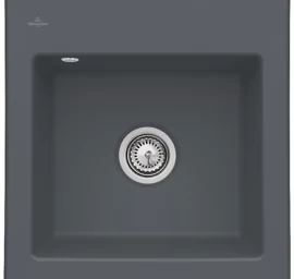 Keramikinė plautuvė Villeroy &amp; Boch Subway 50 S Flat Grafito