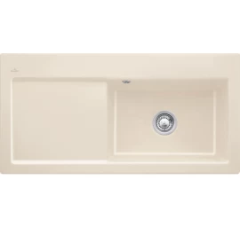 Keramikinė plautuvė Villeroy &amp; Boch Subway 60 XL Flat Dramblio kaulo