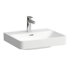Keramikinis praustuvas LAUFEN PRO X LCC Active su nušlifuota apatine kraštine 55x46,5cm, baltas matinis, H816862A001041