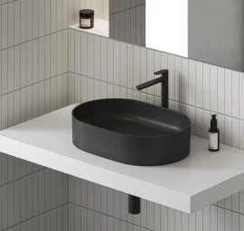 Keraminis praustuvas Ceramic Slim O, antracitas