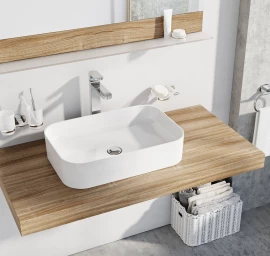 Keraminis praustuvas Ceramic Slim R, baltas