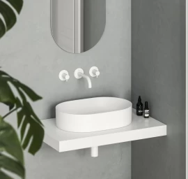 Keraminis praustuvas Ravak Ceramic Slim O 55, baltas matinis, XJX0E155000
