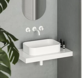Keraminis praustuvas Ravak Ceramic Slim R 55, baltas matinis, XJX0E155004