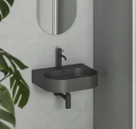 Keraminis praustuvas Ravak Ceramic Slim Wall O 55 N, antracitas, XJX03155002