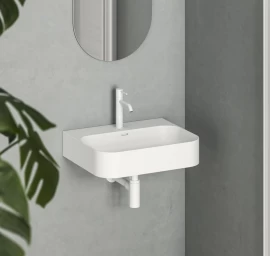 Keraminis praustuvas Ravak Ceramic Slim Wall R 55 N, baltas matinis, XJX0E155006