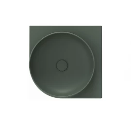 Keraminis praustuvas Ravak Yard 45 C, be angos maišytuvui, Grey Green, XJX08045000