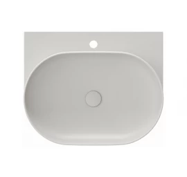 Keraminis praustuvas Ravak Yard 60, su skyle maišytuvui, Smoke Grey, XJX0O260000