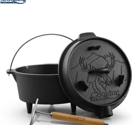 Ketaus puodas su dangčiu 25cm 3.7L NATURE HEINNER