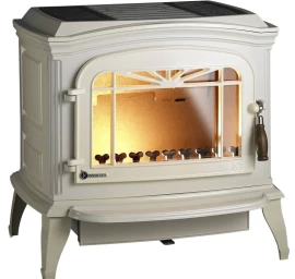 Ketinė krosnelė Invicta Bradford, dramblio kaulo spalvos, 12 kW