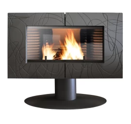 Ketinė krosnelė Invicta Symphonia, antracito spalvos, 8 - 18 kW