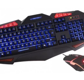 Keyboard + mouse Set membrane Esperanza EGK3000 (USB 2.0; black color; Optical)