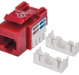 Keystone Modulis Cat6 Utp Rj45, Raudonas