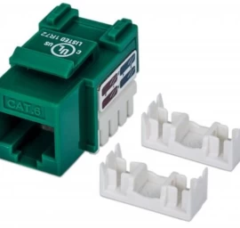 Keystone Modulis Cat6 Utp Rj45 Su žaliomis Gijomis