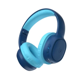 Kh02 bluetooth Belaidės Ausinės Vaikams Su Garsumo Reguliatoriumi - Mėlynos Spalvos