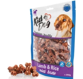 KIDDOG Bones kauliukai ėriena su ryžiais 250g (40), A04721
