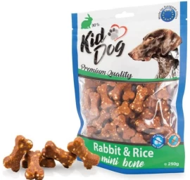 KIDDOG Bones kauliukai triušiena su ryžiais 250g (40), A04821
