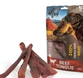 KIDDOG jautienos liežuvis plonom juostelėm 50g (100)