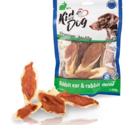 KIDDOG Meat triušių ausys su ėriena 250g, A04807