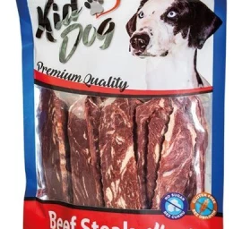 KIDDOG Slices plačios jautienos juostelės 250g, A04730