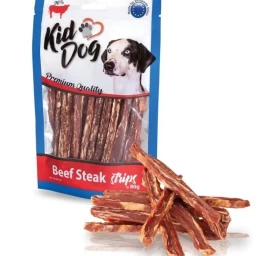 KIDDOG Strips jautienos natūralios juostelės 80g (150), A04716